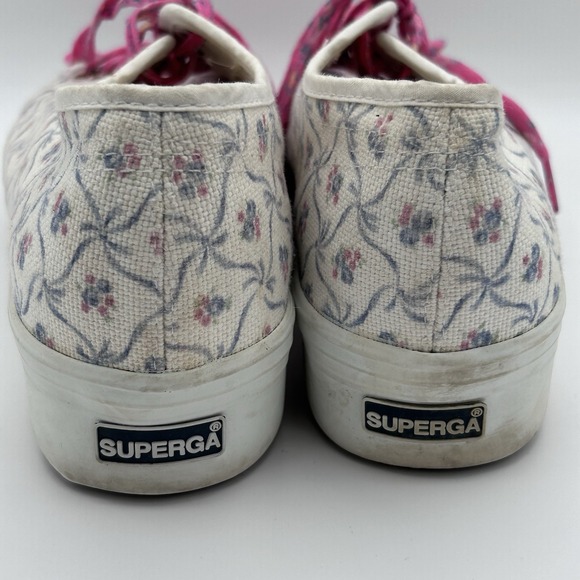 Love Shack Fancy x Superga Floral Sneakers Womens Size 10 Sz 41 - Picture 7 of 10